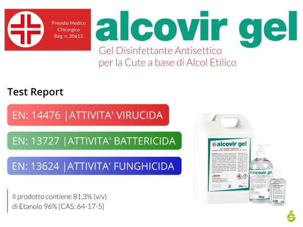 ALCOVIR GEL DISINFETTANTE PRESIDIO MEDICO  80ml - immagine 2